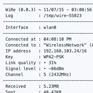 Linux command line manager per reti wireless
